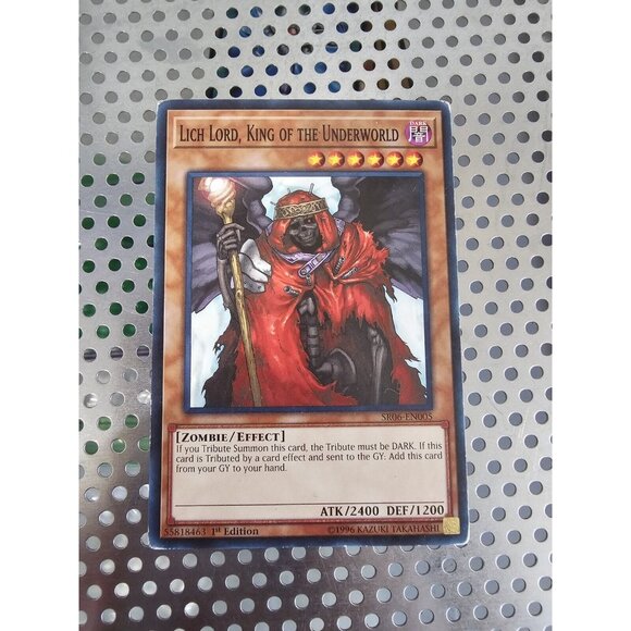 Yugioh Trading Card 1996 Lich Lord King Of The Underworld 1st Edition - Picture 1 of 3